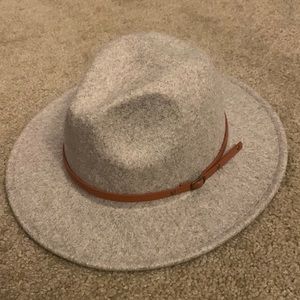 Wide Brimmed Fedora Hat, Beige